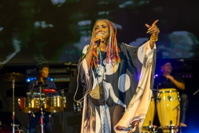 Lucrecia durante "Celia Vive", clausura de Veranos de la Villa